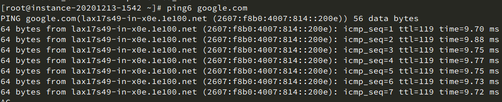 Oracle IPv6