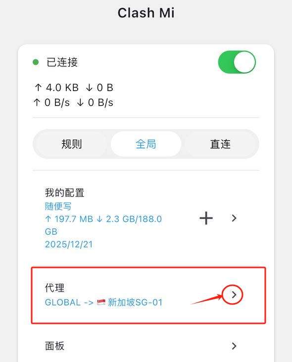 Clash Mi 选择具体节点-1