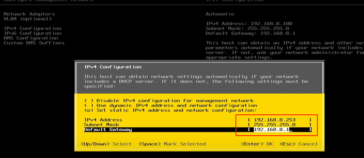 install ESXi